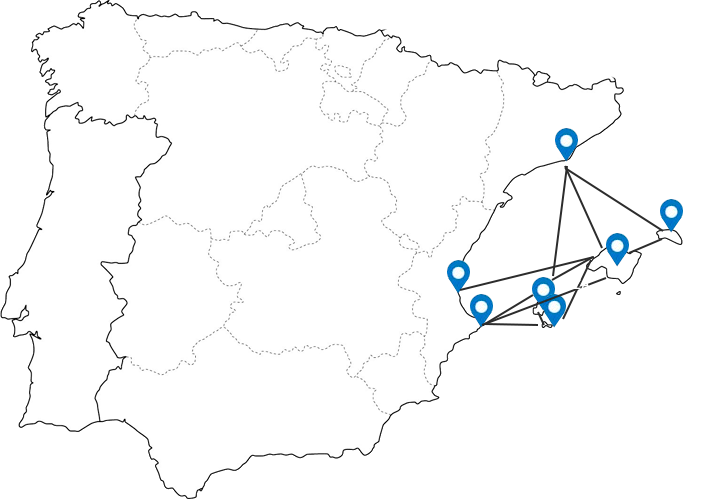 Ofertas y reservas de ferry Peninsula - Islas Baleares.
